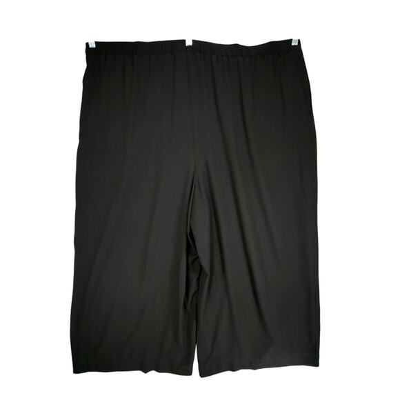 Kiyonna Wide Leg Trouser Pant sz 4X Women Black Palazzo Flowy Pockets Pleats NEW - Picture 2 of 11